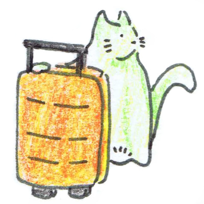 Cat with a ruck sack